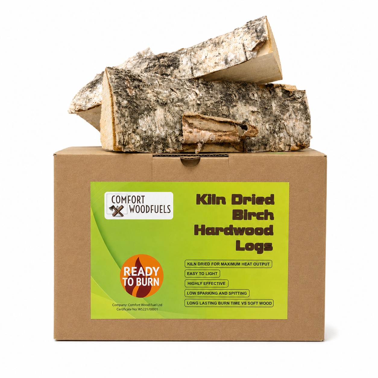 CWF Kiln-Dried Birch Logs — Box