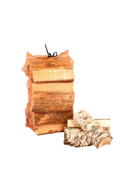 Kiln-Dried Birch Logs - 22L Net Bag